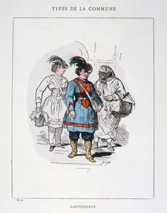 Cantinieres, Paris Kommune, 1871. af Unbekannt