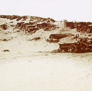 Kanton i klitterne, Koksijde, Flandern, Belgien, c1914-c1918 af Unbekannt