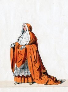Kardinal Wolsey, kostumedesign til Shakespeares skuespil, Henry VIII, 1800-tallet af Unbekannt