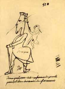 Karikatur af Napoleon, 1779, 1921. af Unbekannt