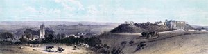 Carisbrooke Castle og landsby, Isle of Wight, 1800-tallet af Unbekannt