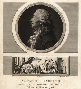 Caritat de Condorcet (1743-1794), fransk filosof og matematiker af Unbekannt