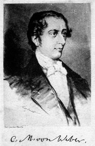 Carl Maria von Weber 1786-1826, tysk komponist, 20. århundrede af Unbekannt