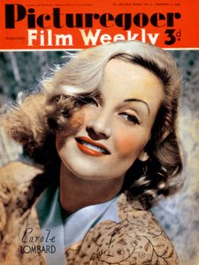 Carole Lombard 1908-1942, amerikansk skuespillerinde, 1940 af Unbekannt