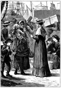 Caroline Chisholm, The Emigrants Friend, Sydney, Australien, c1845 af Unbekannt