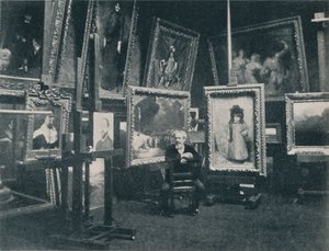 Carolus Duran i hans studie, c1897 af Unbekannt
