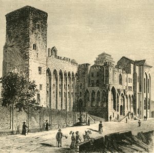 Pavenes Slot, Avignon, 1890. af Unbekannt