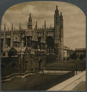 Hyldet gotisk kapel ved Kings College, Cambridge, England, c1910. af Unbekannt