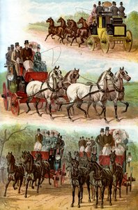 Fejrede hold i parken, 1887 af Unbekannt