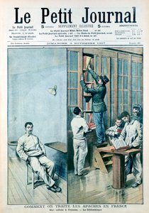 Celle og bibliotek ved fængslet i Fresnes, 1907 af Unbekannt