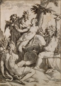 Ceres, Venus og Bacchus, 16.-17. århundrede af Unbekannt