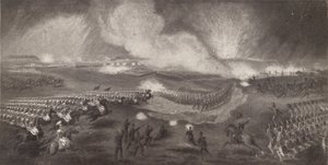 Anklagen for de britiske tropper på vejen til Windlesham, 24. april 1854, 1854 1909 af Unbekannt
