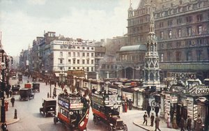 Charing Cross and the Strand, London, c1910. af Unbekannt
