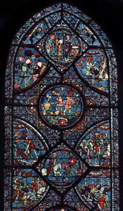 Charlemagne Window, Cathedral of Chartres, Frankrig, c1225 af Unbekannt