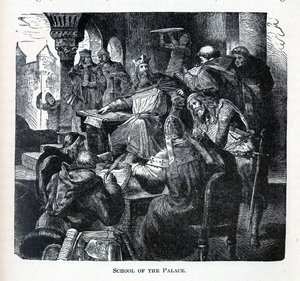 Karl den Stores Paladsskole, 1882 af Unbekannt