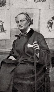 Charles Baudelaire, fransk digter og kunstkritiker, 1857 af Unbekannt