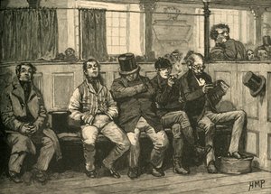 Chartister ved kirken, c1839 c1890. af Unbekannt