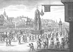 Cheapside, Cross and Conduit, 1638, 1809. af Unbekannt