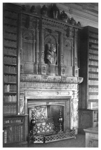 Skorstensstykke af biblioteket på Windsor Castle, 1896 af Unbekannt
