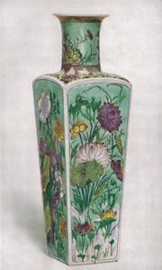 Kinesisk klubformet vase. KAng Hsi-periode, 1661-1722, 1928 af Unbekannt