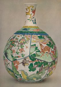 Kinesisk porcelænsflaske i emalje Famille Verte. Periode af KAng His, 1662-1722, 1928 af Unbekannt