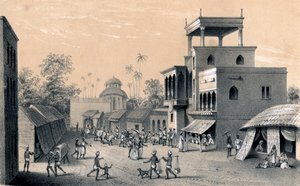 Chittapore Road, Calcutta, 1847 af Unbekannt