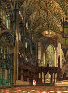 Choir of Ely Cathedral, Cambridgeshire, 1800-tallet af Unbekannt