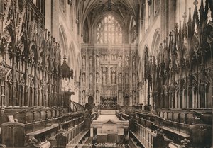 Choir of Winchester Cathedral, Hampshire, begyndelsen af det 20. århundrede af Unbekannt
