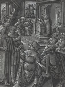 Kristus helbreder den lamme [verso], ca. 1600. af Unbekannt