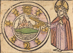 Kristus måler kloden, 14601470. af Unbekannt