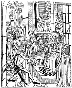 Kristus før Pilatus, 1488 1964 af Unbekannt