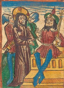 Kristus før Pilatus, ca. 1490. af Unbekannt