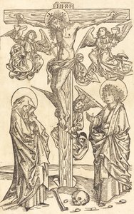 Kristus på korset med engle, 14901500. af Unbekannt