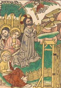 Kristus på Oliebjerget, ca. 14501460. af Unbekannt