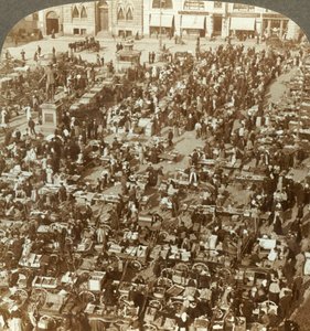 Christianias største marked, Norge, c1905. af Unbekannt