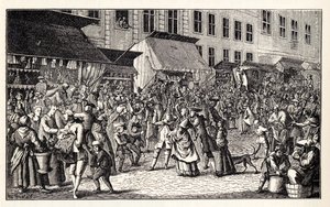 Julemarked i Berlin, 1776. af Unbekannt