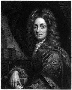 Christopher Wren, engelsk arkitekt, matematiker og fysiker, 1833 af Unbekannt