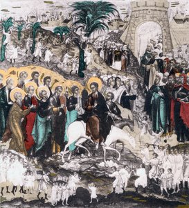 Kristi indtog i Jerusalem, 1500-tallet af Unbekannt