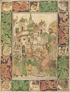 Kristi indtog i Jerusalem, ca. 1450. af Unbekannt