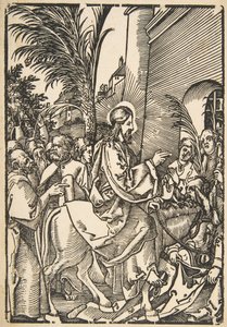 Christs Entry into Jerusalem, fra The Small Passion kopi.n.d. af Unbekannt