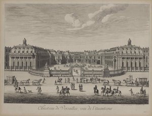 Slottet i Versailles i 1682, 1682. af Unbekannt