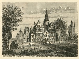 Kirke og tempeltårn, Paris, 1890. af Unbekannt