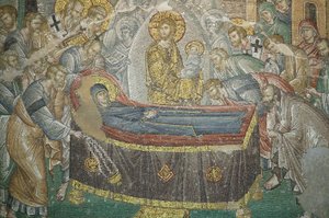 Kirken St. Frelser af Chora. The Dormition of the Virgin Istanbul Turkquie af Unbekannt