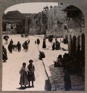 Fødselskirken, Betlehem, ca. 1900 af Unbekannt