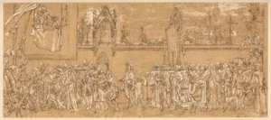 Cimabues fejrede Madonna bliver båret i procession..., 1853-1855 c 1880-1882 af Unbekannt