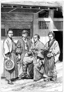 Borgere i Tokyo, Japan, 1895 af Unbekannt