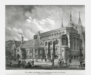 City of Londons bibliotek og museum, 1886 af Unbekannt