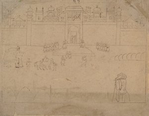 Bybillede, 1800-tallet. af Unbekannt