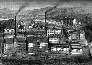 Clarks Anchor Thread Works, Paisley, Skotland, c1880 af Unbekannt