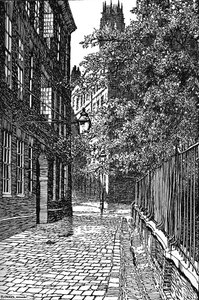 Cliffords Inn, Looking North, 1903 af Unbekannt